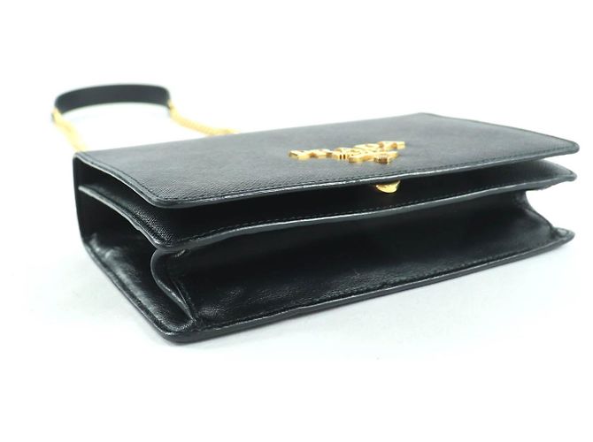 Borsa a tracolla Prada 1BD133 in pelle Saffiano Nero - vista 4