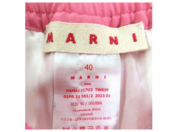 Marni Hose aus Schurwolle Pink - Ansicht 8