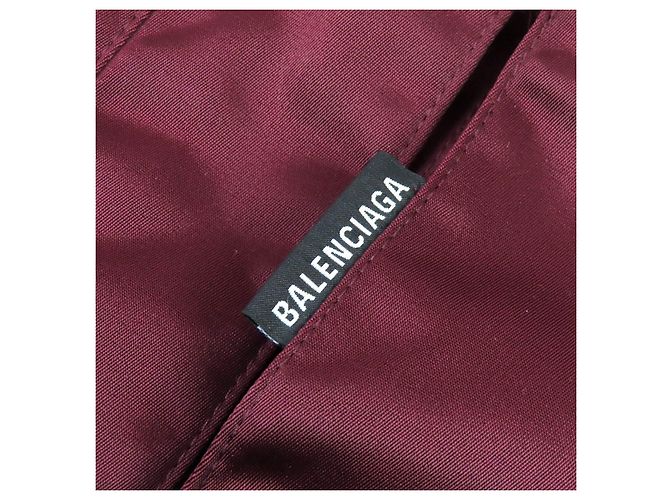 Chaqueta Balenciaga de nailon Grape Castaño Burdeos - vista 6