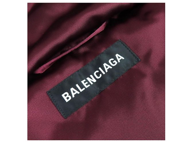Chaqueta Balenciaga de nailon Grape Castaño Burdeos - vista 8