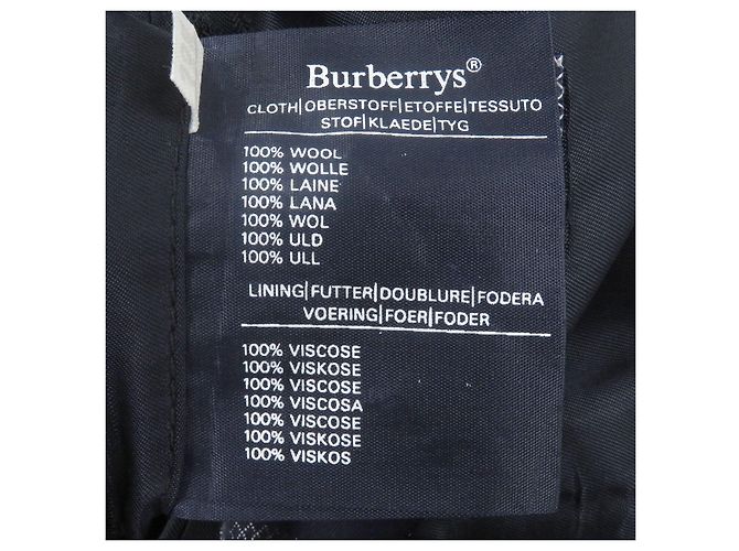 Chaqueta de lana Burberrys Azul Azul marino - vista 9