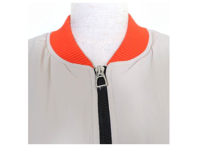 Chaqueta de nailon Hermès Beige Naranja - vista 4