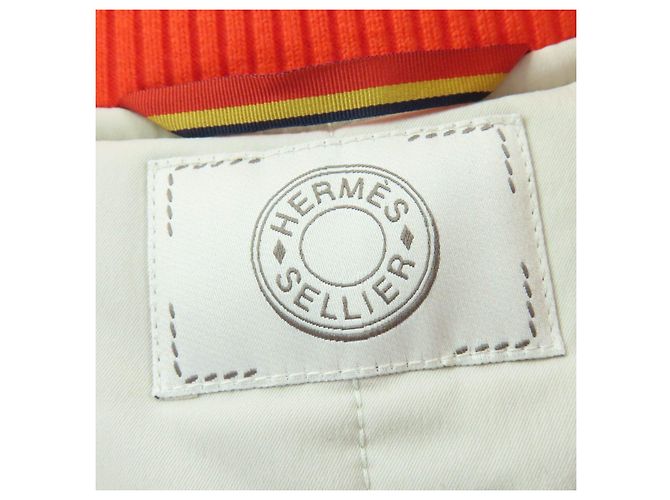 Chaqueta de nailon Hermès Beige Naranja - vista 8