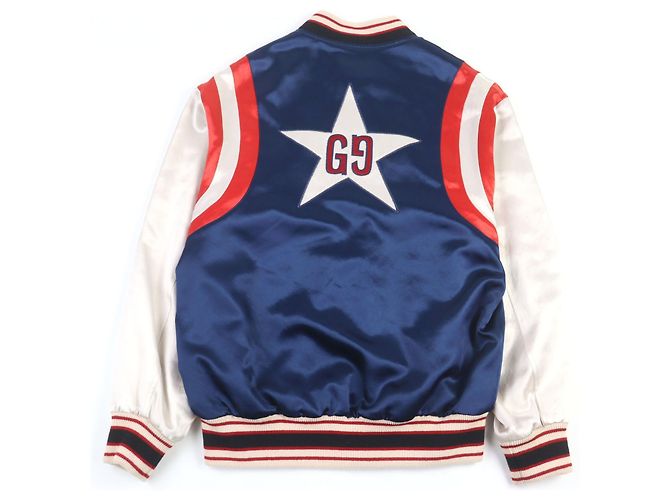 Chaqueta de algodón Gucci Sukajan GG Blade Multicolor - vista 4