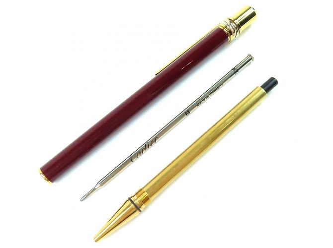 Penna a sfera Cartier Trinity Marrone - vista 2