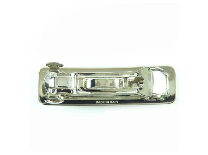 Miu Miu Fermi capelli MIUMIU con logo in strass Argento - vista 4