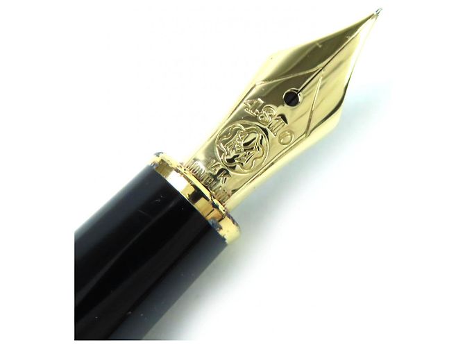 Stylo plume Montblanc Meisterstück Au585 Noir - vue 4
