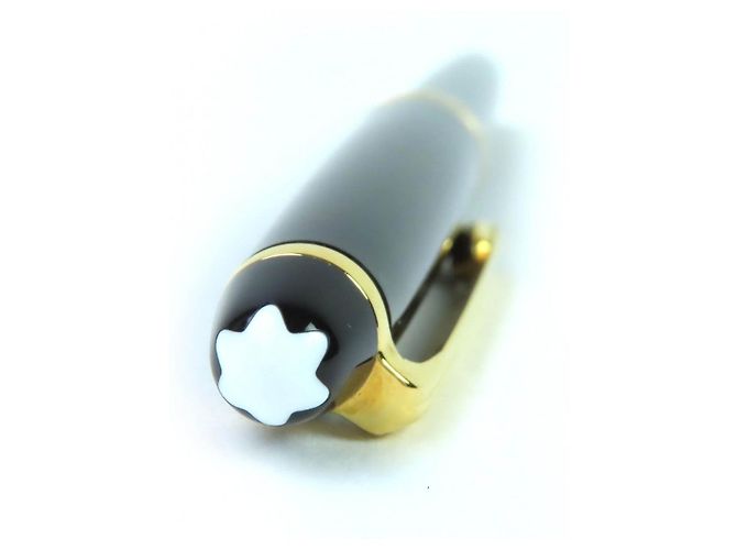 Stylo plume Montblanc Meisterstück Au585 Noir - vue 6