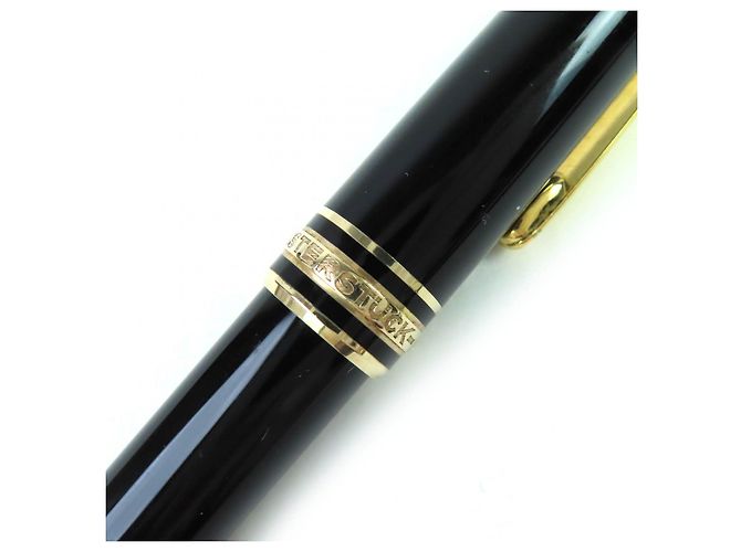 Stylo plume Montblanc Meisterstück Au585 Noir - vue 8