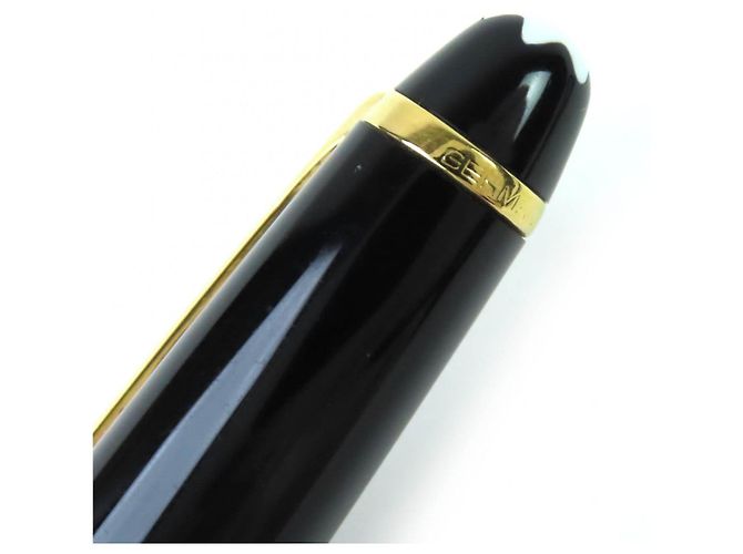 Stylo plume Montblanc Meisterstück Au585 Noir - vue 9