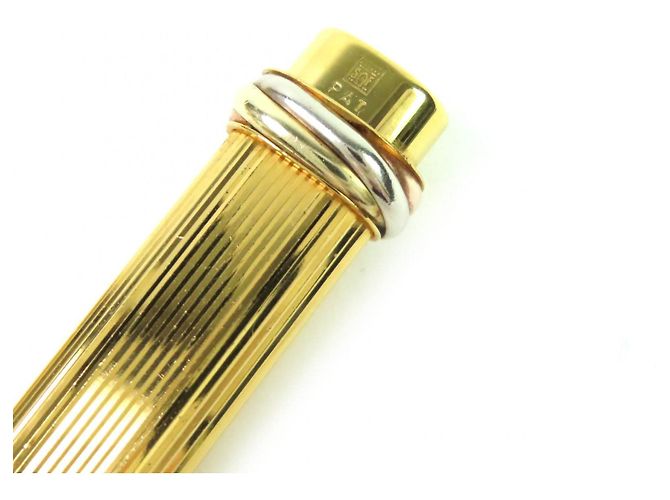 Penna a sfera Cartier Trinity Stripe D'oro - vista 6