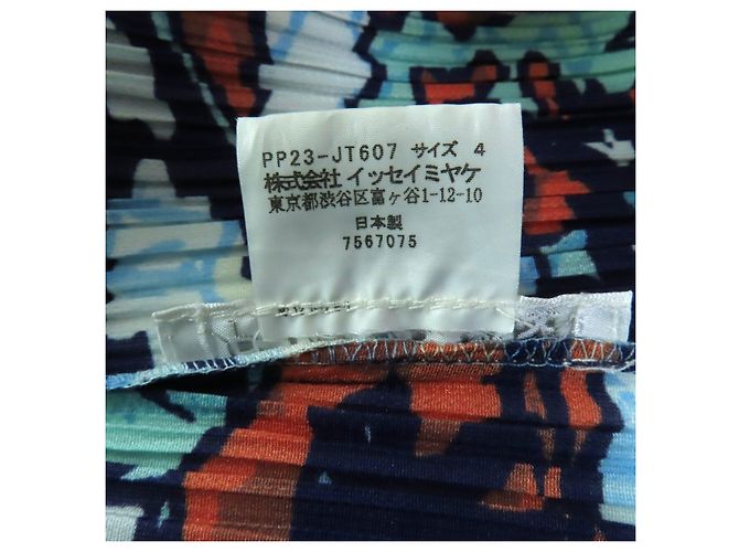 Issey Miyake PLEATS PLEASE World Map Ocean Kleid aus Polyester Mehrfarben - Ansicht 6