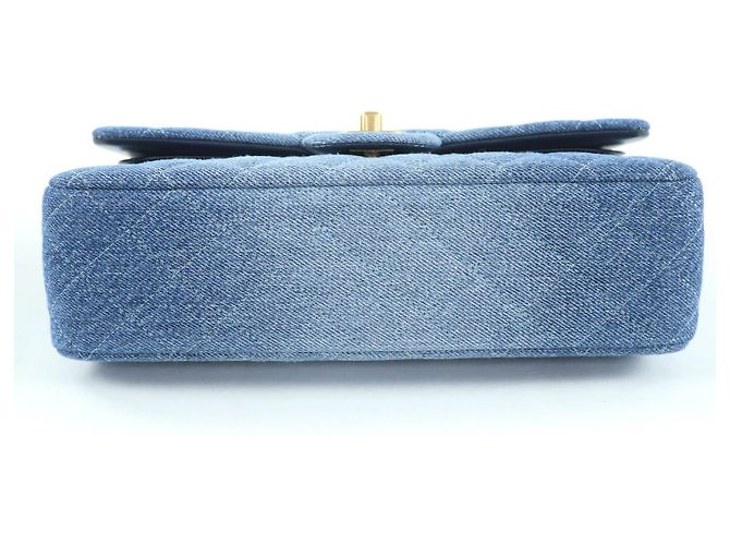 Borsa a tracolla Chanel Matrasse 25 Denim Blu - vista 4