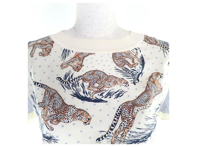 Top de seda Hermès 40 Multicolor - vista 4