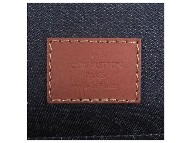 Zaino Louis Vuitton Christopher PM Denim Blu - vista 10
