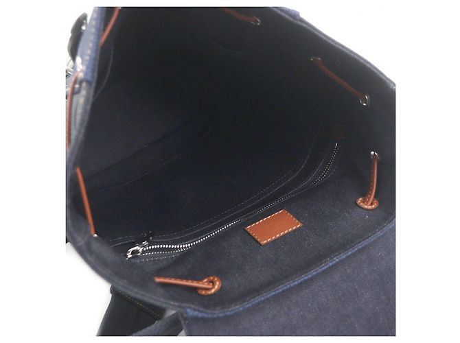 Zaino Louis Vuitton Christopher PM Denim Blu - vista 5