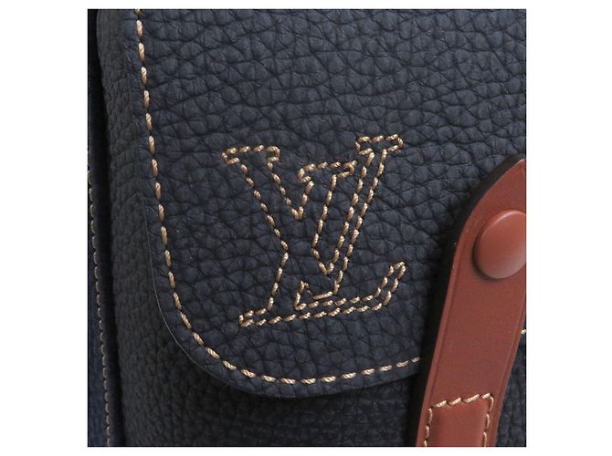Zaino Louis Vuitton Christopher PM Denim Blu - vista 9