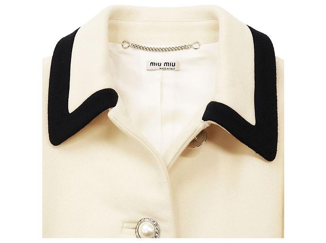 Chaqueta Miu Miu 100% Lana Blanco - vista 11