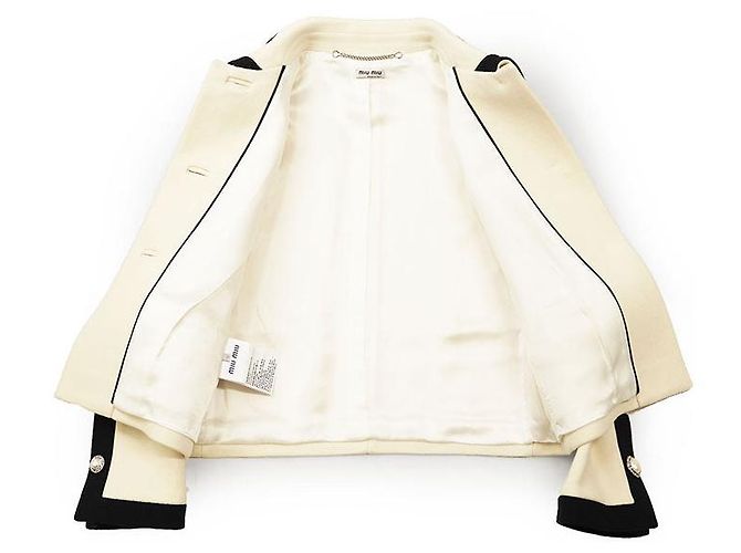 Chaqueta Miu Miu 100% Lana Blanco - vista 9