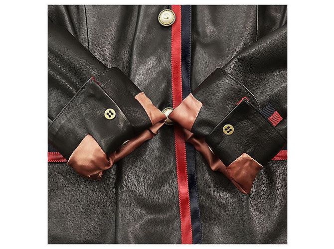 Chaqueta Gucci de piel de cordero Negro - vista 12