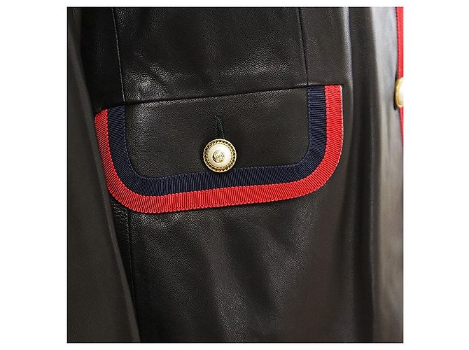 Chaqueta Gucci de piel de cordero Negro - vista 13