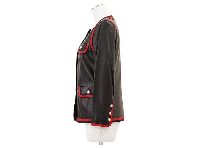 Chaqueta Gucci de piel de cordero Negro - vista 15