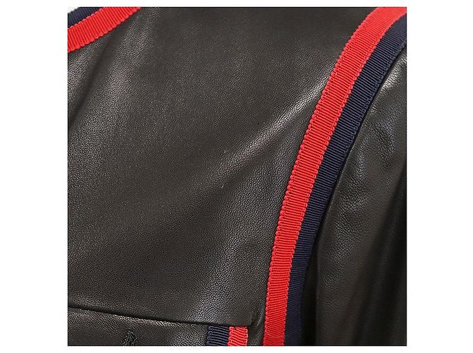 Chaqueta Gucci de piel de cordero Negro - vista 3