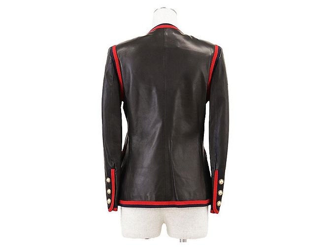 Chaqueta Gucci de piel de cordero Negro - vista 5