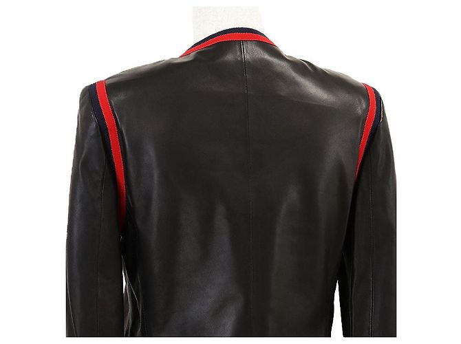 Chaqueta Gucci de piel de cordero Negro - vista 6
