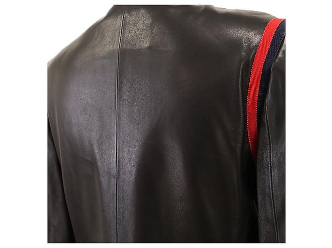 Chaqueta Gucci de piel de cordero Negro - vista 8