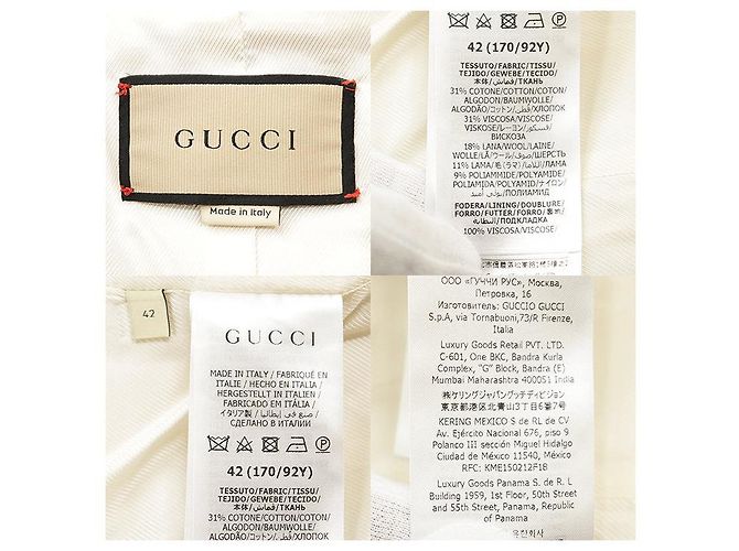 Chaqueta de tweed bouclé Gucci Crudo - vista 10