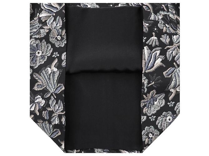 Vestido Louis Vuitton 2023AW Botanical Flower 100% Silk Negro Multicolor - vista 9