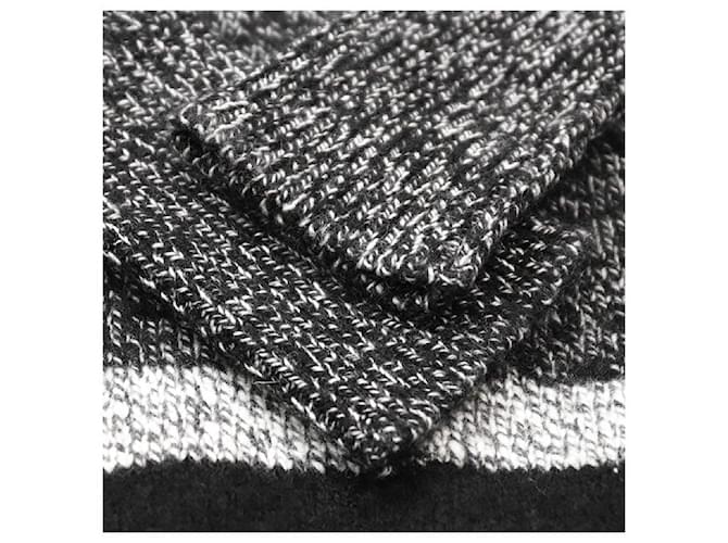 Jersey de cachemira Chanel COCO Mark Castaño Negro - vista 12