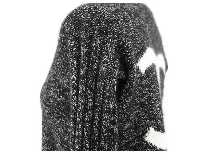Jersey de cachemira Chanel COCO Mark Castaño Negro - vista 16