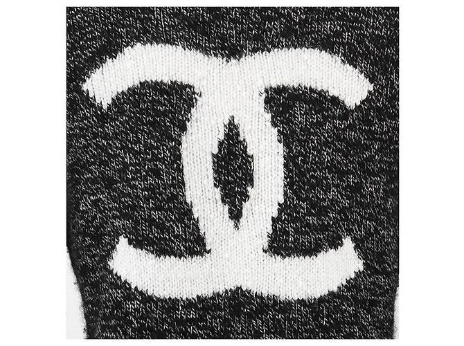 Jersey de cachemira Chanel COCO Mark Castaño Negro - vista 3
