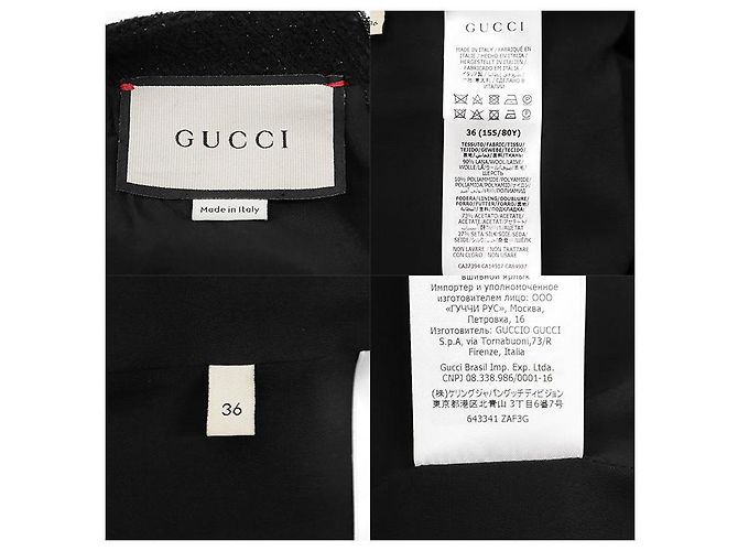 Gucci GG Interlocking Tweed-Kleid Schwarz - Ansicht 10