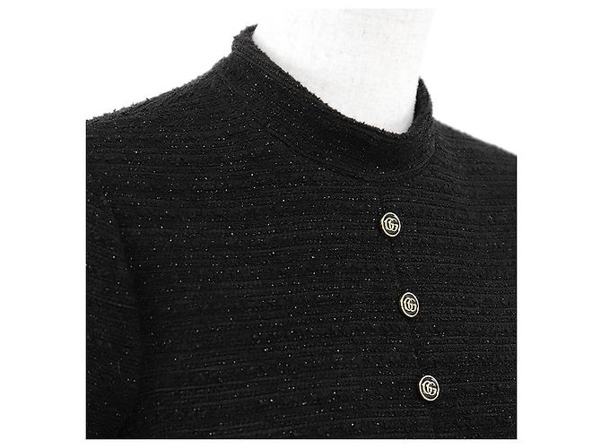 Gucci GG Interlocking Tweed-Kleid Schwarz - Ansicht 11