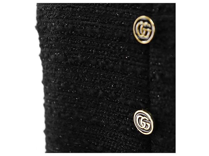 Gucci GG Interlocking Tweed-Kleid Schwarz - Ansicht 12