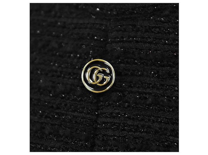 Gucci GG Interlocking Tweed-Kleid Schwarz - Ansicht 4