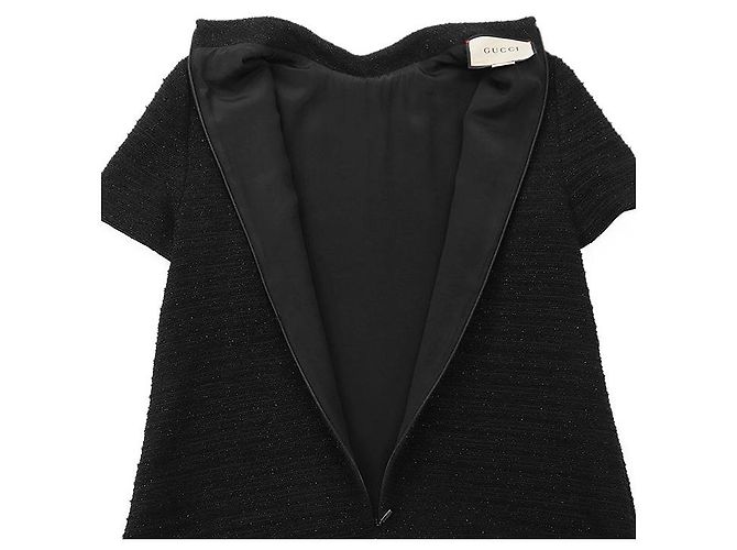 Gucci GG Interlocking Tweed-Kleid Schwarz - Ansicht 7