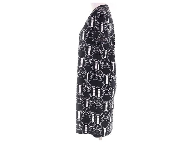 Vestido de algodón Hermès La Promenade du Matin 34 Negro - vista 2