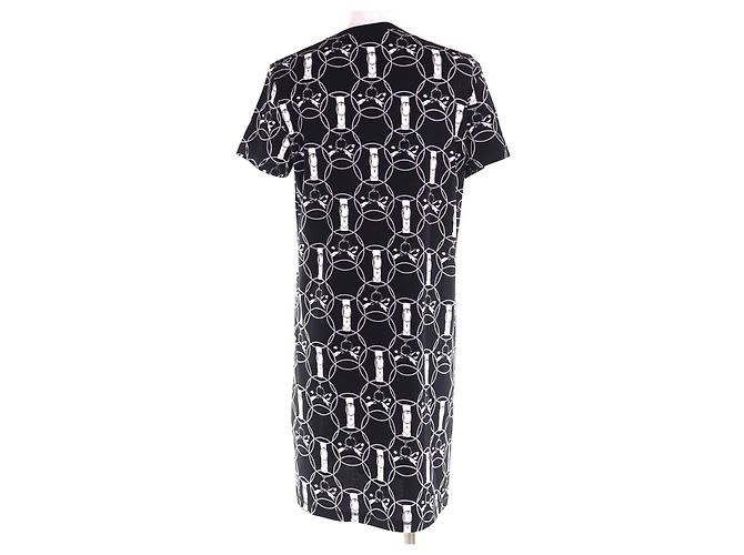 Vestido de algodón Hermès La Promenade du Matin 34 Negro - vista 3