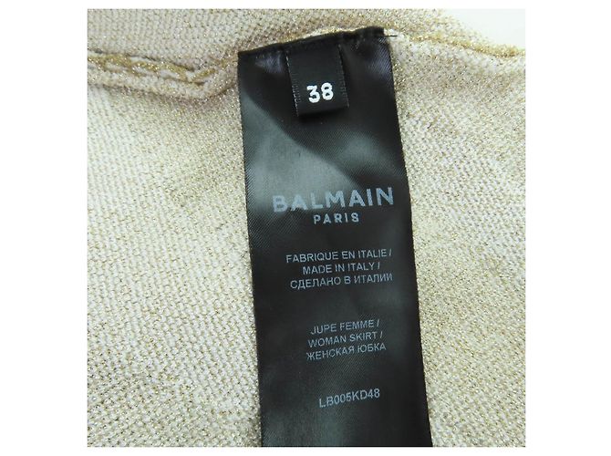 Autre Marque Balmain Strick-2-Teiler mit Zebra-Print Golden - Ansicht 11