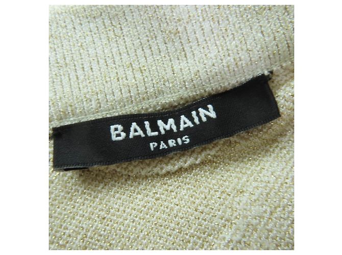 Autre Marque Balmain Strick-2-Teiler mit Zebra-Print Golden - Ansicht 8