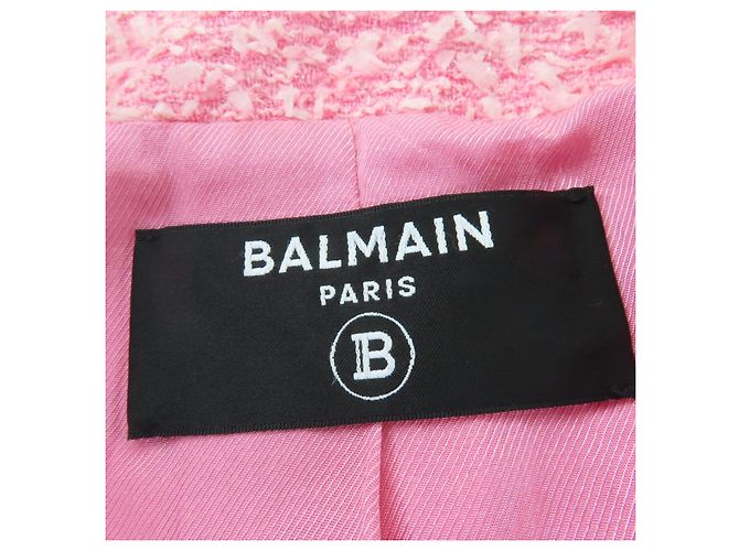 Autre Marque Conjunto de dos piezas de tweed Balmain Rosa - vista 10