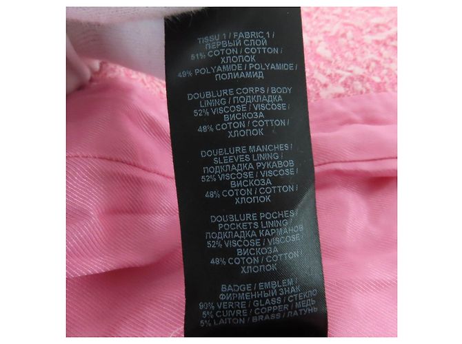Autre Marque Conjunto de dos piezas de tweed Balmain Rosa - vista 12