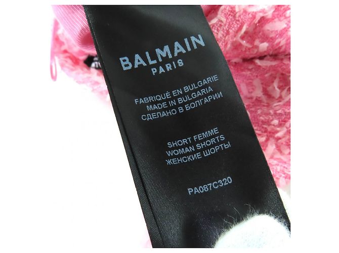 Autre Marque Conjunto de dos piezas de tweed Balmain Rosa - vista 13