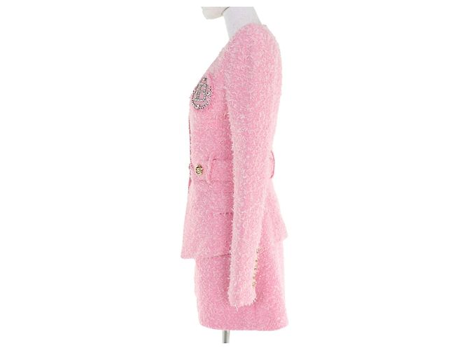 Autre Marque Conjunto de dos piezas de tweed Balmain Rosa - vista 2