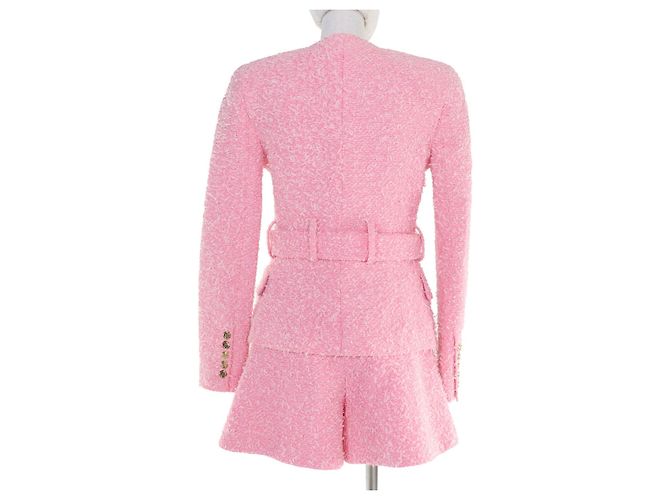Autre Marque Conjunto de dos piezas de tweed Balmain Rosa - vista 3