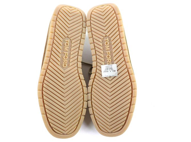Mocassini in camoscio TOM FORD Marrone - vista 8